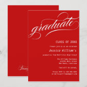 Invitation Fête de diplômes (Devant / Derrière)