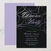 Invitation Fête de divorce (Devant / Derrière)