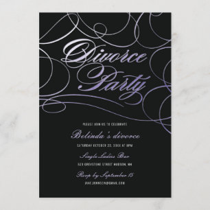 Invitation Fête de divorce