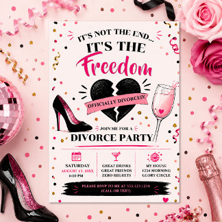 Invitation Fête de divorce impertinente |