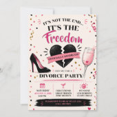 Invitation Fête de divorce impertinente | (Devant)