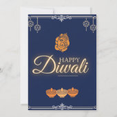 Invitation Fête de Diwali (Dos)