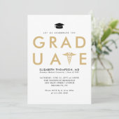 Invitation Fête de doctorat de l'école Médicale moderne (Debout devant)