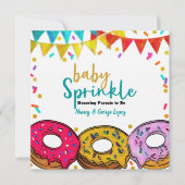 Invitation Fête de donuts bébé Fiesta douche de célébration (Devant)