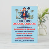 Invitation Fête de double graduation de la cow-girl côtière (Debout devant)