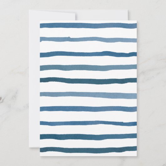 Invitation Fête de douche de bébé baleine mère et bébé (Dos)