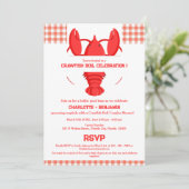 Invitation Fête de douche de couple rustique pour une ébullit (Debout devant)