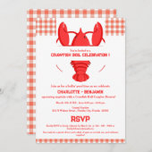 Invitation Fête de douche de couple rustique pour une ébullit (Devant / Derrière)