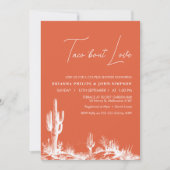 Invitation Fête de douche de couples d'amour de taco orange m (Devant)