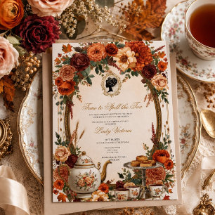Invitation Fête de douche de mariée automnale : C'est le mome