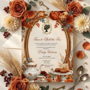 Invitation Fête de douche de mariée automnale : C'est le mome