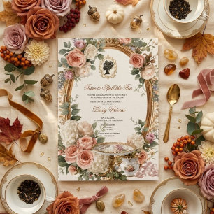 Invitation Fête de douche de mariée automnale : C'est le mome