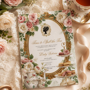 Invitation Fête de douche de mariée automnale : L'heure de dé