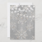 Invitation Fête de douche de mariée de merveilleux blanc de m (Dos)