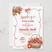 Invitation Fête de douche de mariée Fall Appley ever after (Devant)