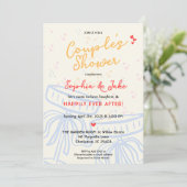 Invitation Fête de douche de mariée pour les futurs mariés Co (Debout devant)