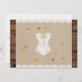 Invitation Fête de douche Lingerie de la nuptiale Chute en Am (Dos)