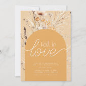 Invitation Fête de douche Tombez amoureux, dégustez et découv (Devant)