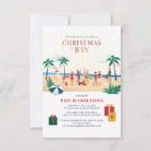 Invitation Fête de famille amusante d'été  (Devant)