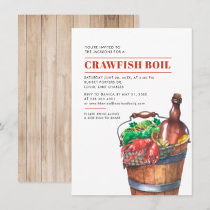 Invitation Fête de famille de fruits de mer d'été