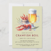 Invitation Fête de famille pour une cuisson de crustacés en b (Devant)