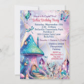 Invitation Fête de Fée de la Forêt de Cristal (Dos)
