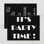 Invitation Fête de fête (Devant / Derrière)