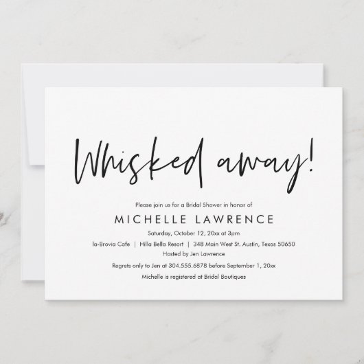 Invitation Fête de Fête des mariées moderne Décontractée, lud (Devant)