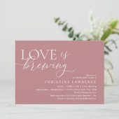 Invitation Fête de Fête des mariées moderne, l'amour brasse I (Debout devant)