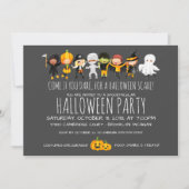 Invitation Fête de fête d'Halloween pour enfants (Devant)