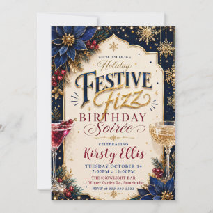 Invitation Fête de Fête Fizz Anniversaire Soirée