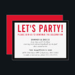 Invitation FÊTE DE FÊTE INFO moderne hardi garçon noir rouge<br><div class="desc">par kat massard >>> www.simplysweetPAPERIE.com <<< Un design simple pour vos CARTES DE PARTI - pour correspondre à vos invitations principales. J'aime le design, mais je voudrais voir quelques changements - un autre jeu de couleurs, un autre produit, ajouter une photo ou adapté pour une occasion différente - pas de...</div>
