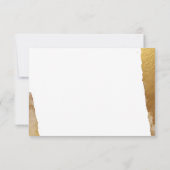 Invitation FÊTE DE FÊTE INSERTION or doré moderne luxe (Dos)