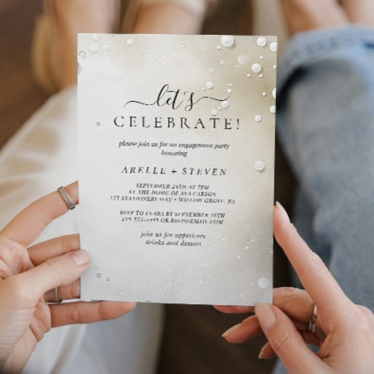 Invitation Fête de fiançailles