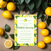 Invitation Fête de fiançailles au citron
