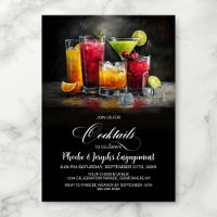 Fête de Fiançailles aux Cocktails Colorés