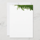 Invitation Fête de fiançailles avec lierre suspendu (Dos)