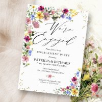 Fête de fiançailles Bohème aux fleurs sauvages