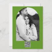 Invitation Fête de Fiançailles Cactus Cœur Jaune (Dos)