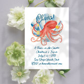 Invitation Fête de fiançailles Coastal Cheers