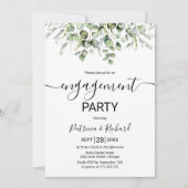 Invitation Fête de fiançailles dans la verdure (Devant)