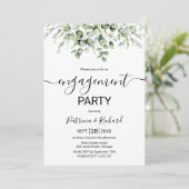 Invitation Fête de fiançailles dans la verdure (Debout devant)