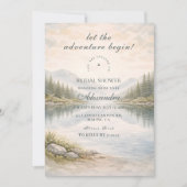 Invitation Fête de Fiançailles Dans Les Montagnes (Devant)