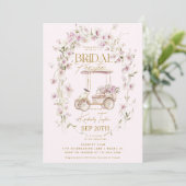 Invitation Fête de fiançailles de golf Par-Tee de mariage (Debout devant)
