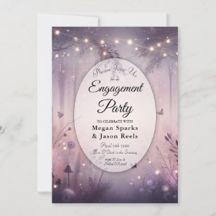 Invitation Fête de Fiançailles de la Forêt aux Lumières Féeri