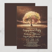 Invitation fête de fiançailles de l'arbre (Devant / Derrière)