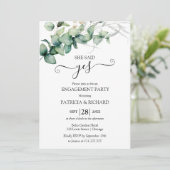 Invitation Fête de fiançailles de verdure (Debout devant)