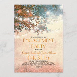 Invitation Fête de fiançailles des inséparables