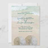 Invitation Fête de Fiançailles Deux Dollars de Sable Mariage (Devant)