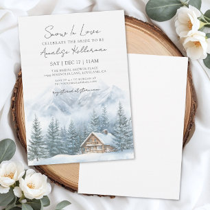 Invitation Fête de fiançailles d'hiver